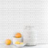 White Square Marble Backsplash Mosaic Tile BA6305 1