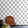 White black water jet luxury mosaic backsplash tile BA7004 1
