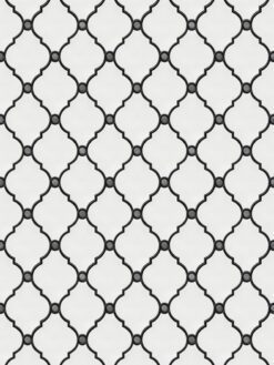 White black water jet luxury mosaic backsplash tile BA7004 2