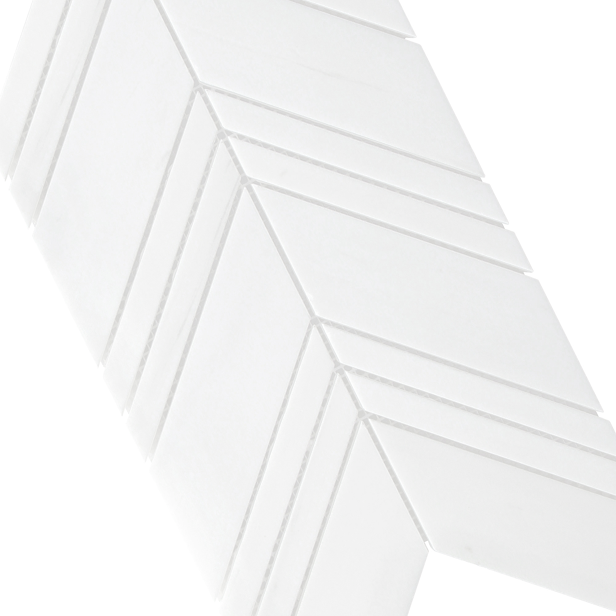 Large White Chevron Marble Backsplash Mosaic Tile BA6301 9