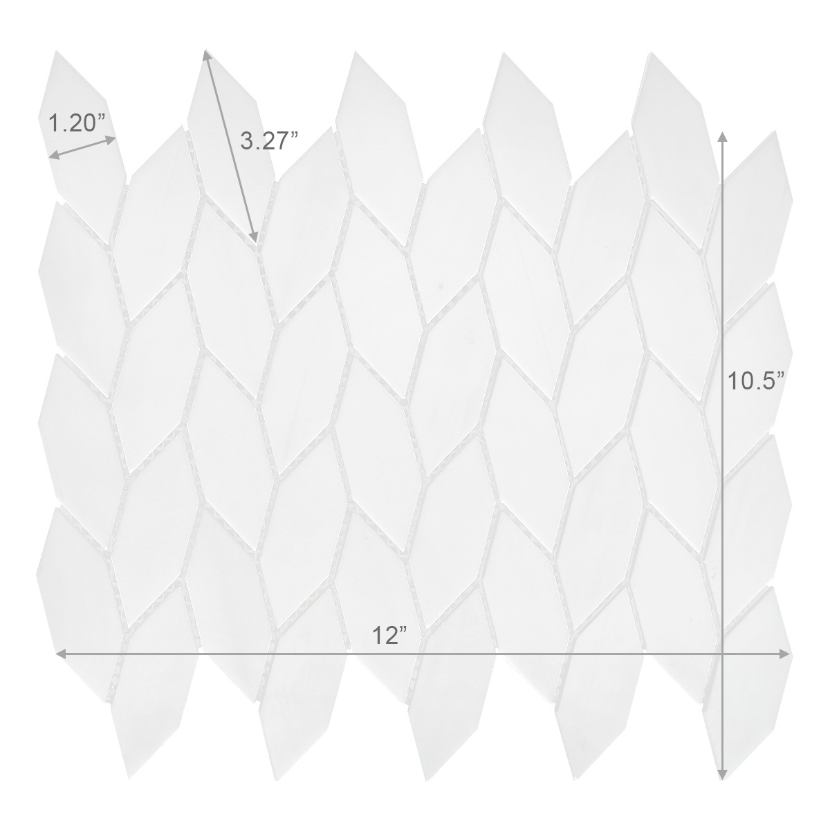 Modern White Marble Backsplash Mosaic Tile BA6303 7