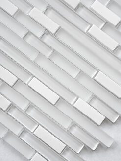 Modern White Marble Glass Kitchen Backsplash BA1012 2