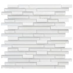 Modern White Marble Glass Kitchen Backsplashba1012