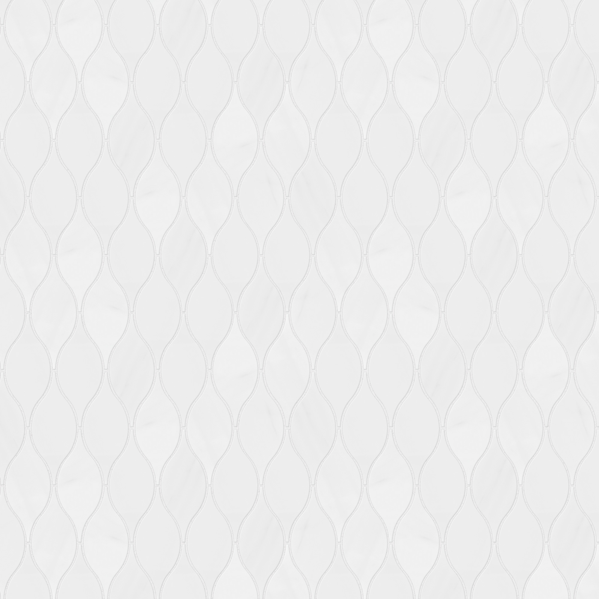 White Marble Oval Backsplash Mosaic Tile BA7003 7