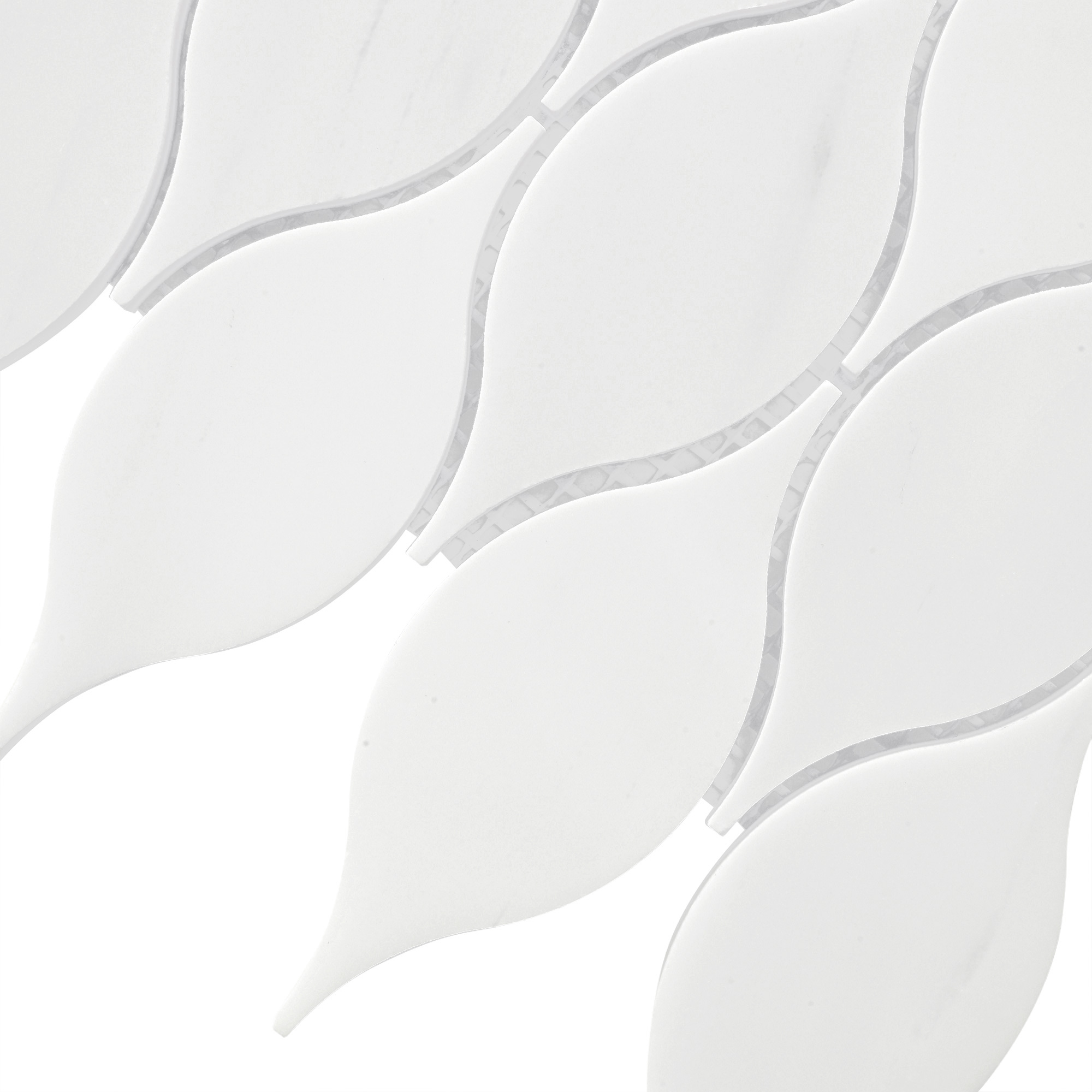 White Marble Oval Backsplash Mosaic Tile BA7003 8