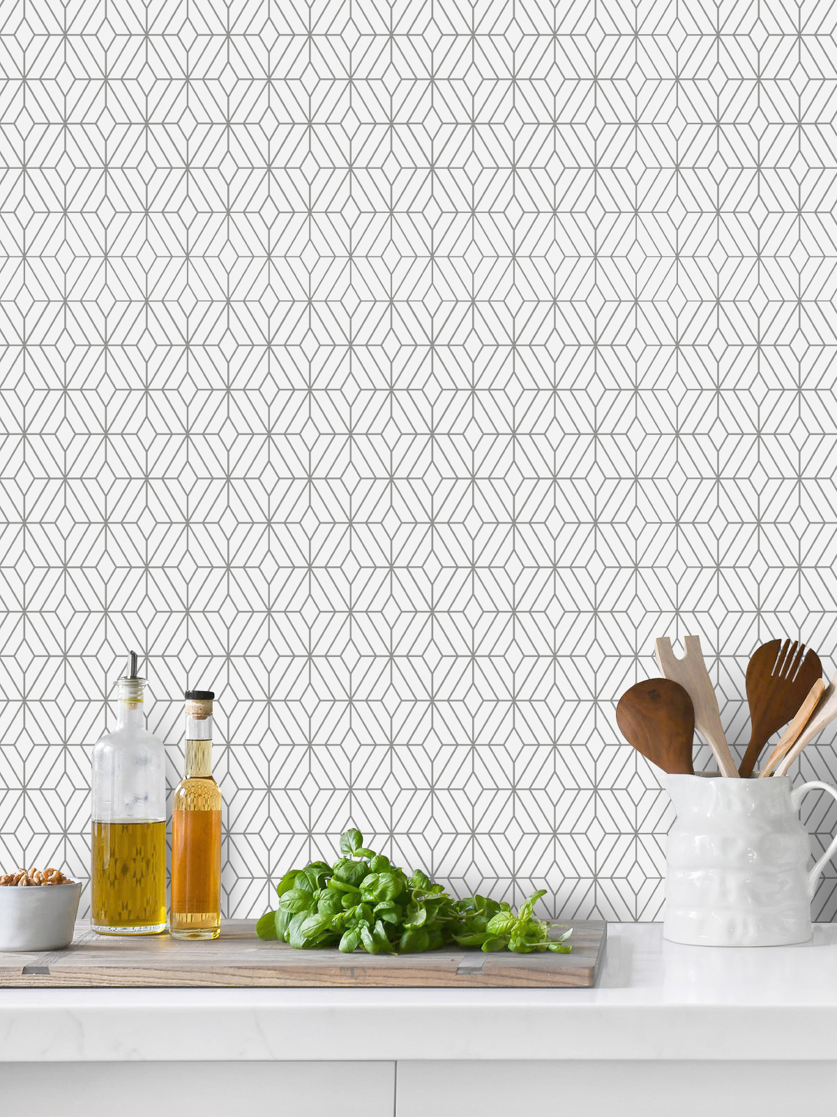 White Modern Marble Backsplash Mosaic Tile BA6307 1