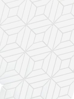 White Modern Marble Backsplash Mosaic Tile BA6307 5