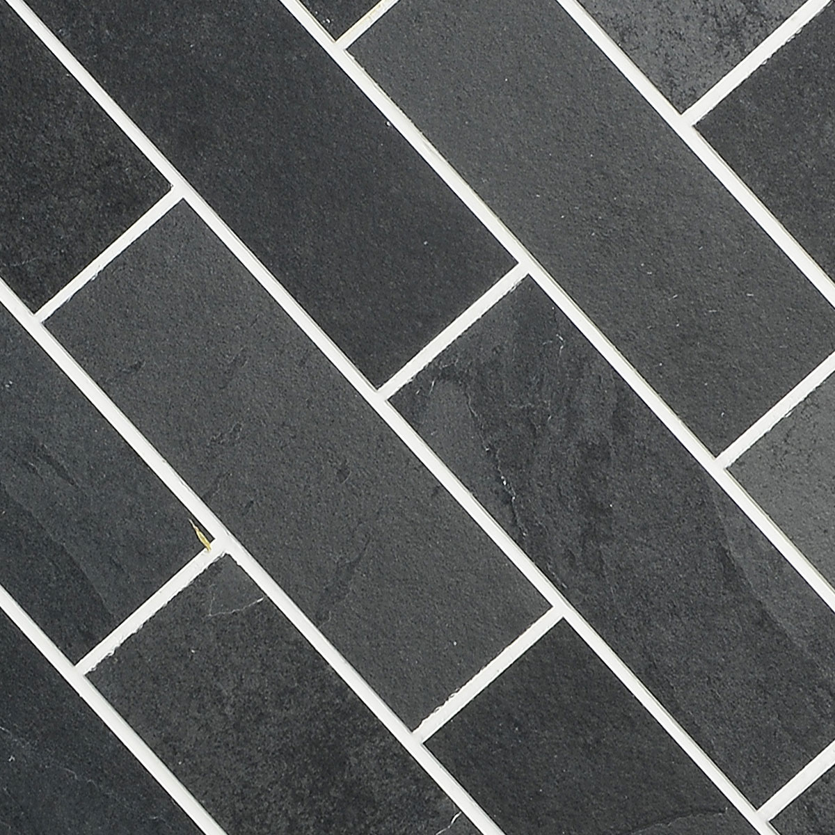 Black Gray Slate Subway Backsplash Tile BA1070 4