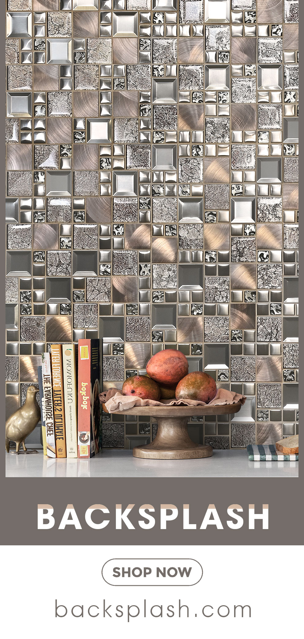 Glass Metal Backsplash Tile 3