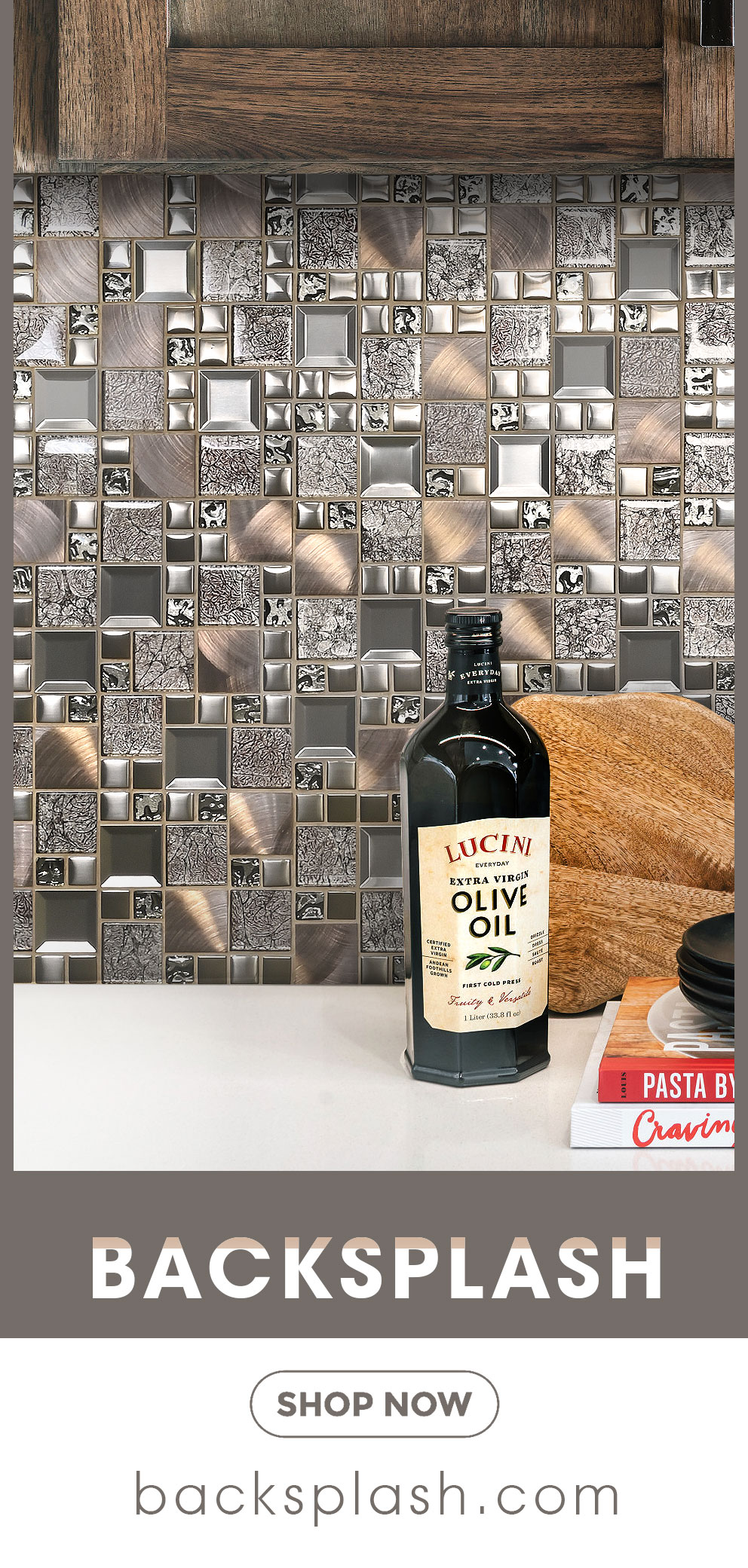 Glass Metal Backsplash Tile 4