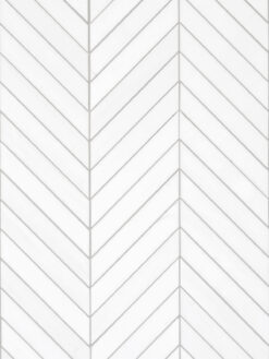Large Marble White Chevron Backsplash Tile BA6322 3