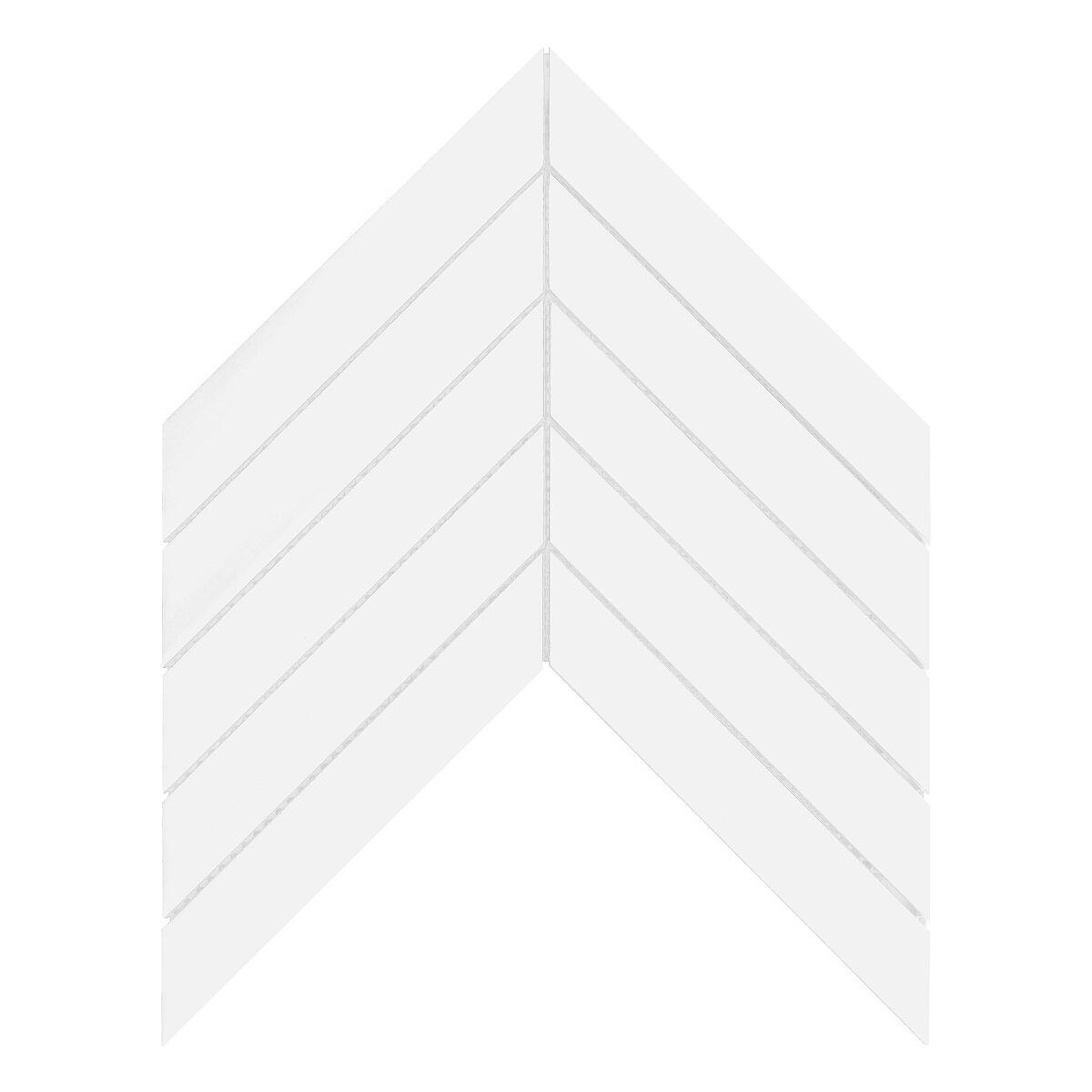 Long White Chevron Mosaic Large Backsplash Tile BA6322 10