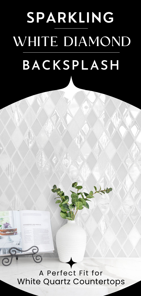 Sparkling diamond backsplash tile BA62046 2