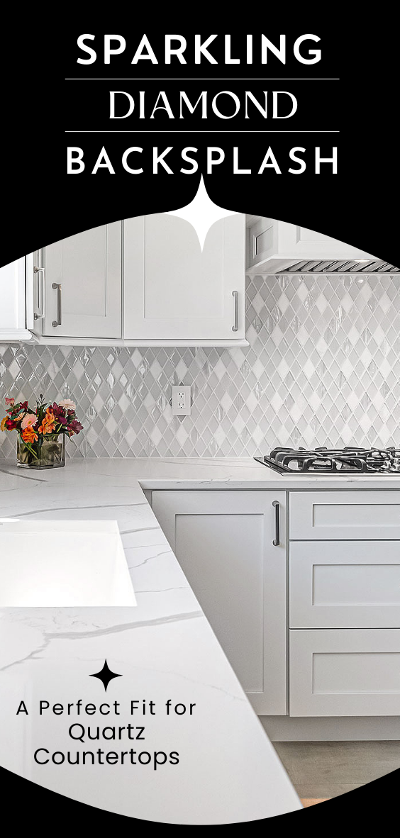 Sparkling diamond backsplash tile BA62046 4