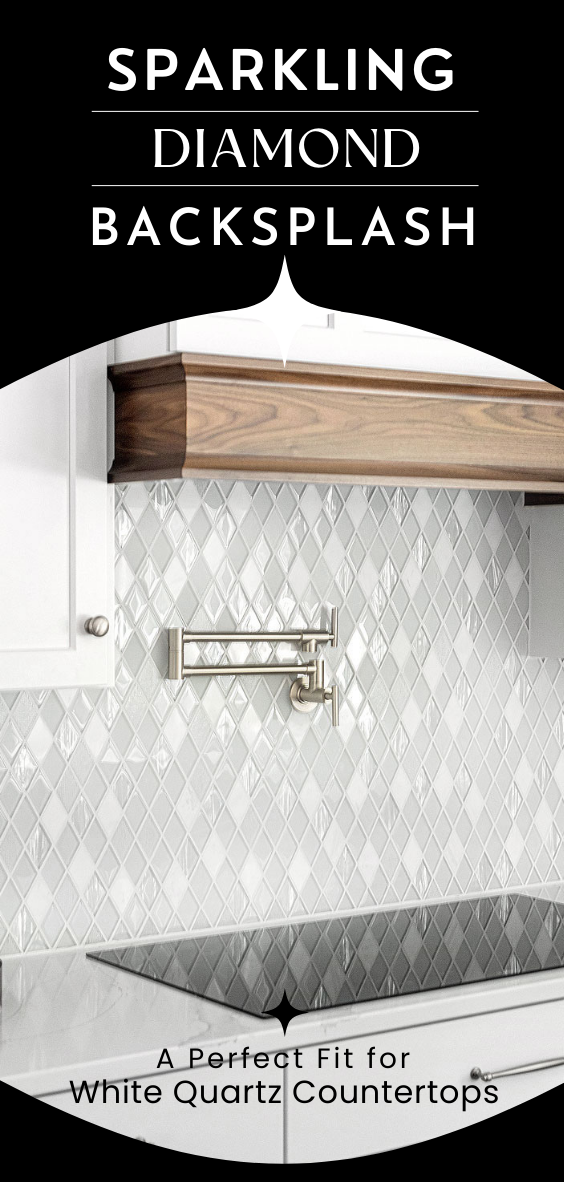 Sparkling diamond backsplash tile BA62046 5