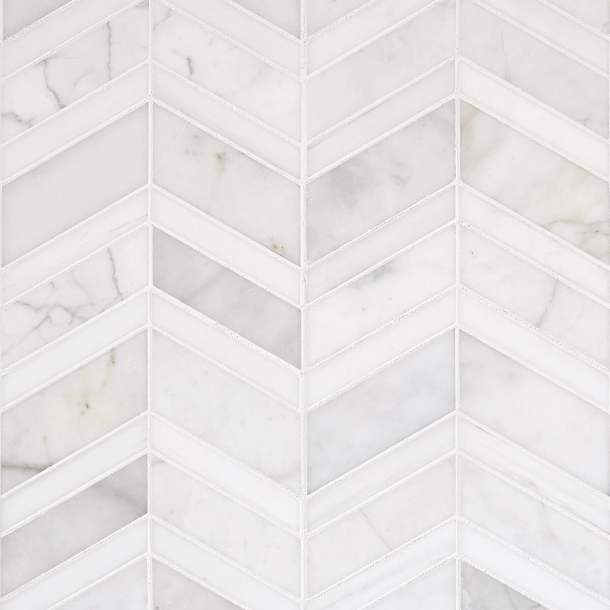 White Gray Gold Chevron Marble Mosaic Backsplash Tile BA6311 6