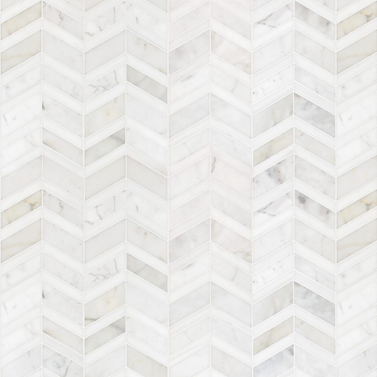 White Gray Gold Chevron Marble Mosaic Backsplash Tile BA6311 7