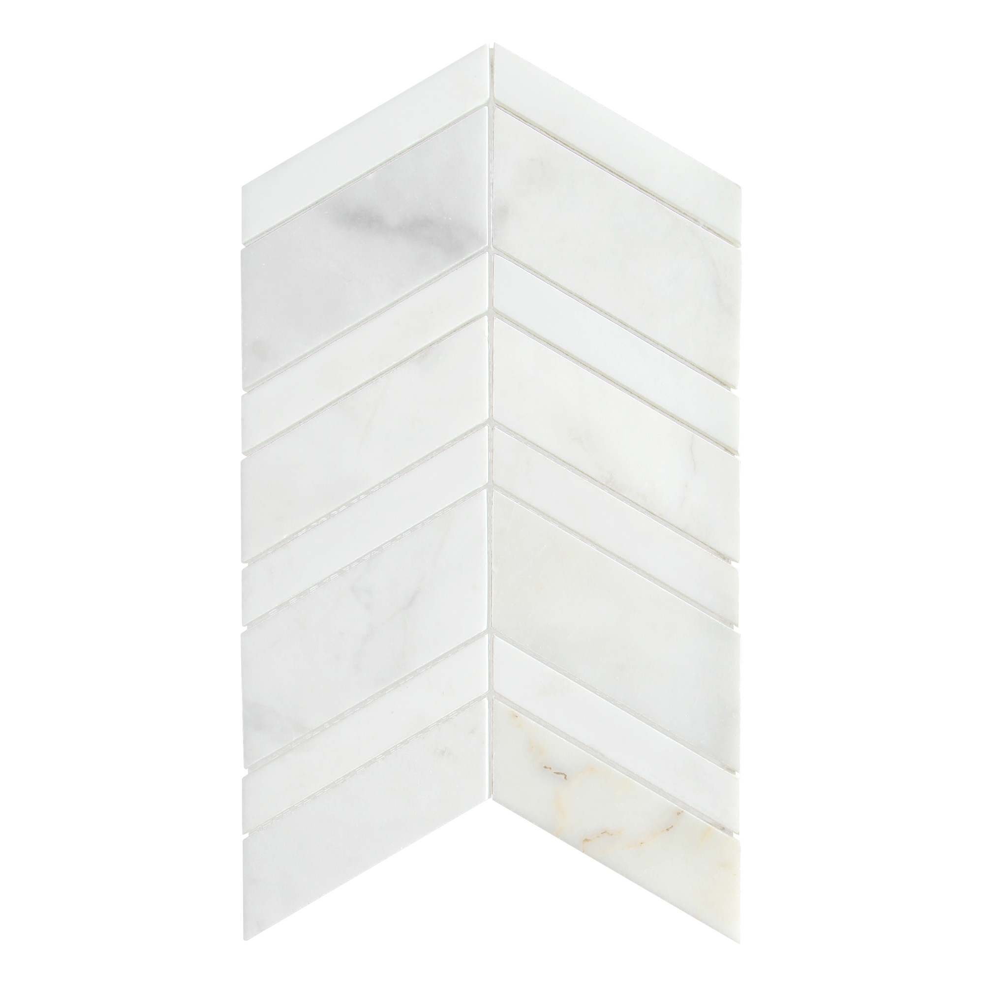 White Gray Gold Chevron Marble Mosaic Backsplash Tile BA6311 9