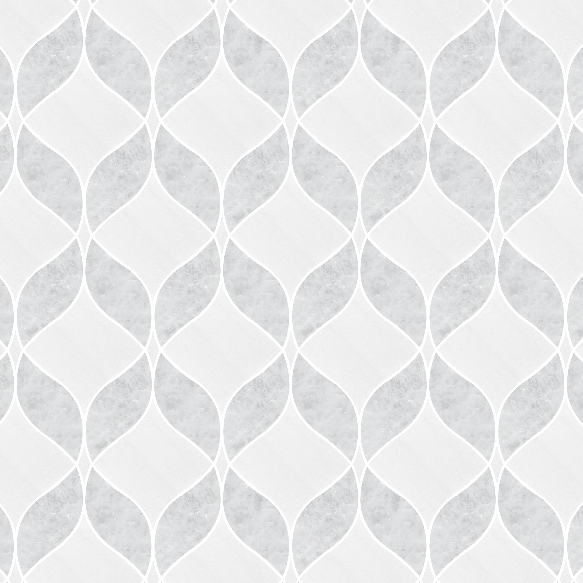 White Gray Waterjet Mosaic Kitchen Backsplash Tile BA6317 9