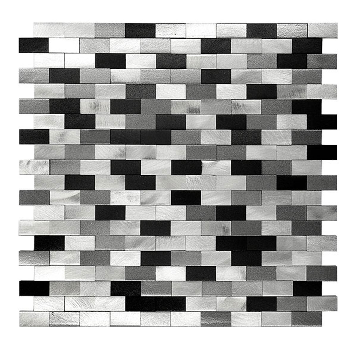 3d Gray Black Metal Backsplash Tile for Simple Color Schemes BA1198