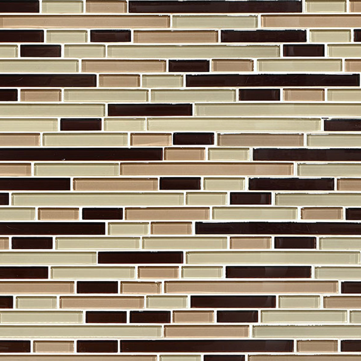 Brown Beige Glass Mosaic Kitchen Backsplash Tile BA1202