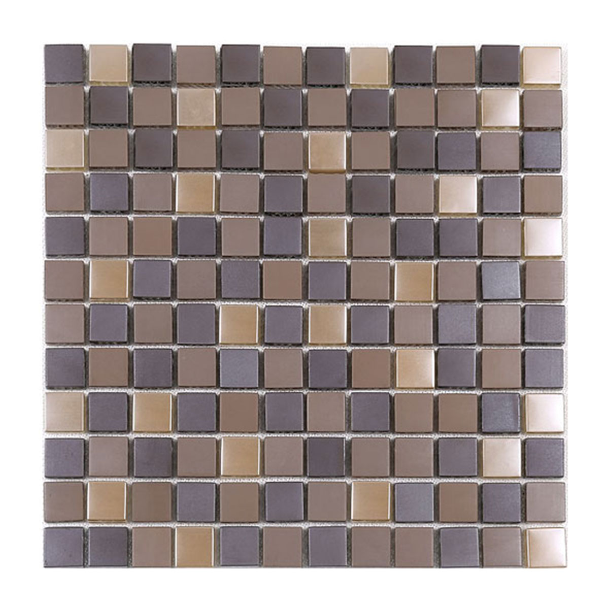 Metallic Brown Gray Glass Backsplash Tile BA1146