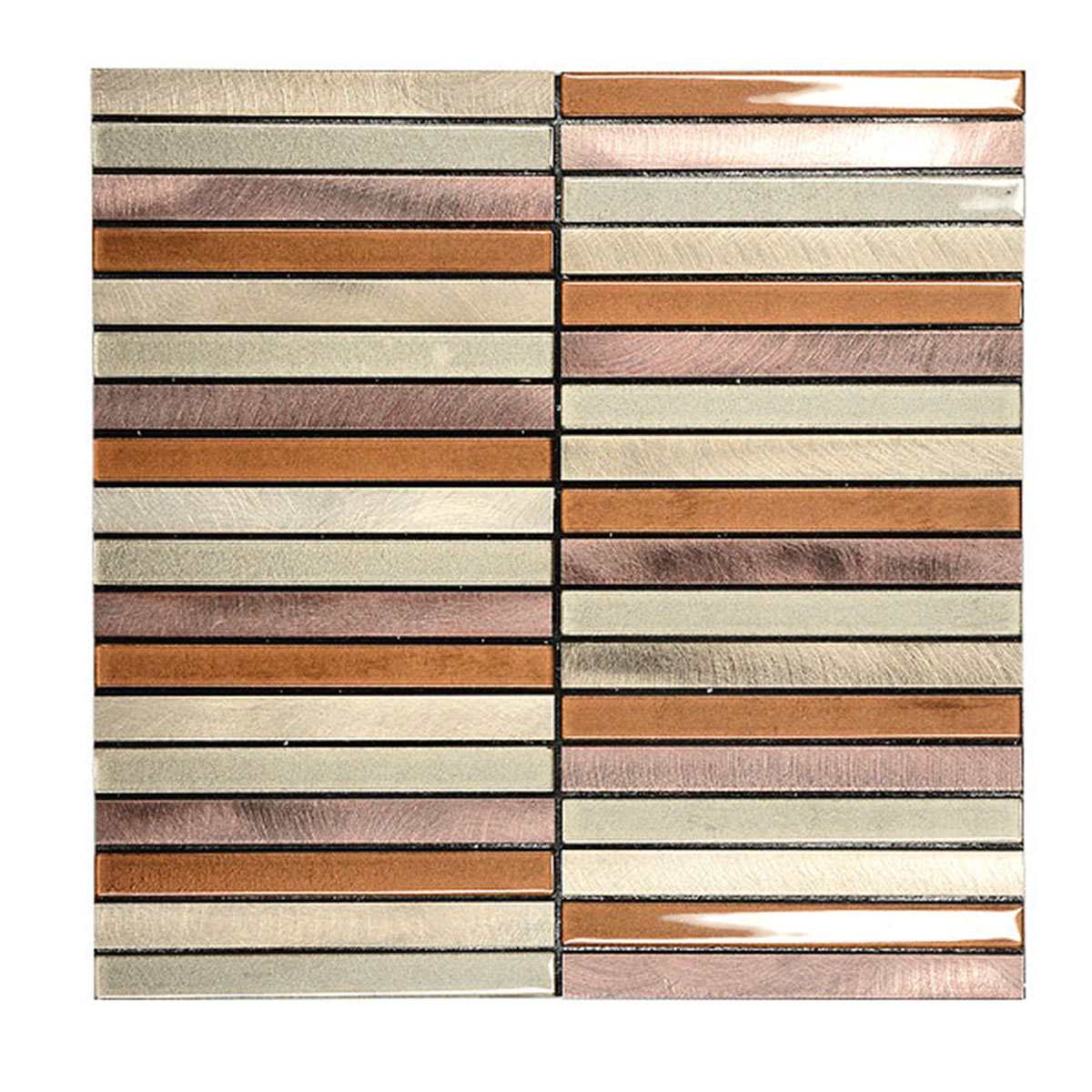 Modern Self adhesive Metal Backsplash Tiles BA1116