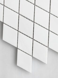 White Diamond Marble Mosaic Backsplash Tile BA6309 4