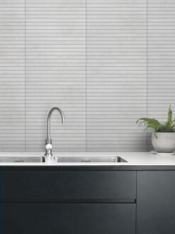 Modern Black Cabinet Long Light Porcelain Mosaic Tile BA4502