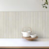 Modern Long Beige Porcelain Mosaic Tile BA4501