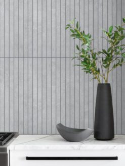 Modern Long Porcelain Gray Mosaic Tile BA4503