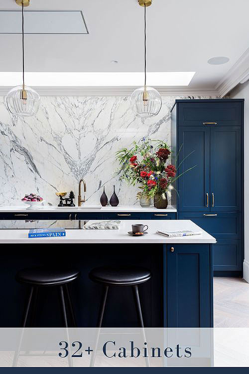 Blue Kitchen Cabinets