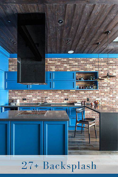 Earthy Kitchen Backsplash