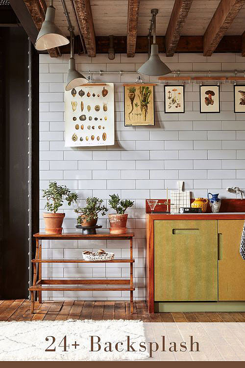 Large Subway Tile Backsplash