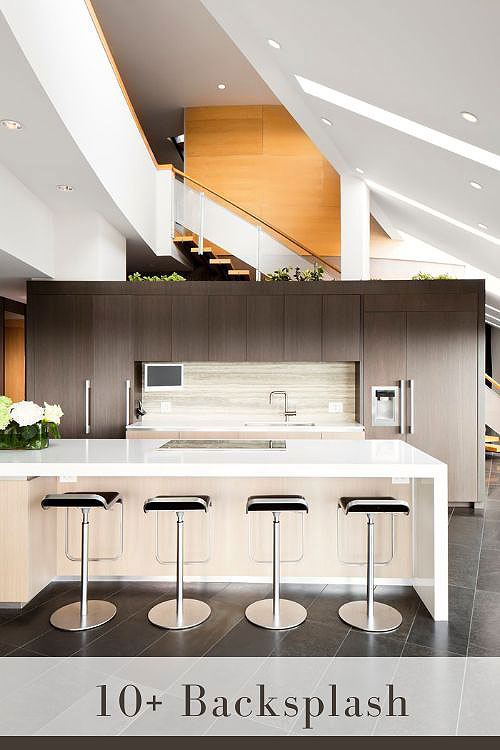 Limestone Backsplash