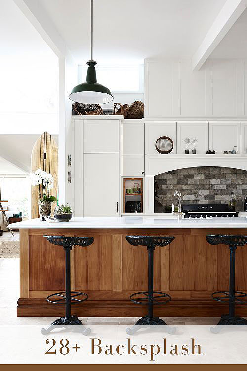 Matte Kitchen Backsplash