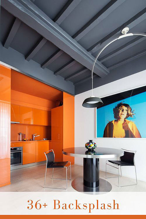 Orange Backsplash Ideas