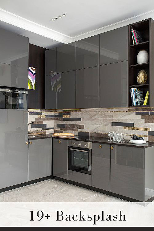 Marble Look Porcelain Tile Backsplash
