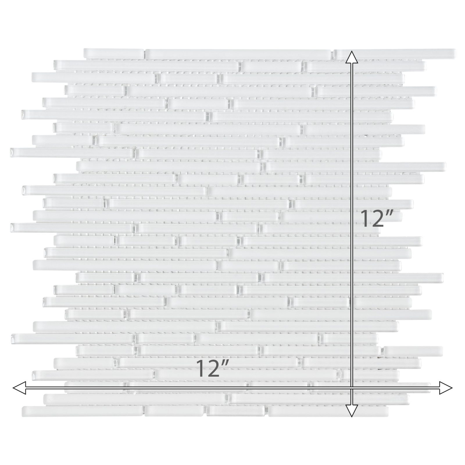 Modern white glass backsplash tile BA1164 2