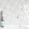 Rhomboid White Glass Mosaic Backsplash Tile BA5502