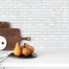 White Shell and Crackle Glass Mosaic Backsplash Tile BA6705