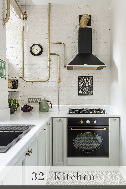 White Kitchen with Stone Backsplash Undeniable Charm of Stone Tiles