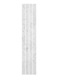 Modern Long Marble Carrara Gray Backsplash Mosaic Tile BA1077 1