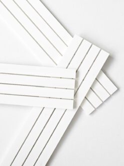 Modern Long Marble Pure White Backsplash Mosaic Tile BA1078 3