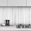 Modern Long Marble White Gray Backsplash Mosaic Tile BA1079