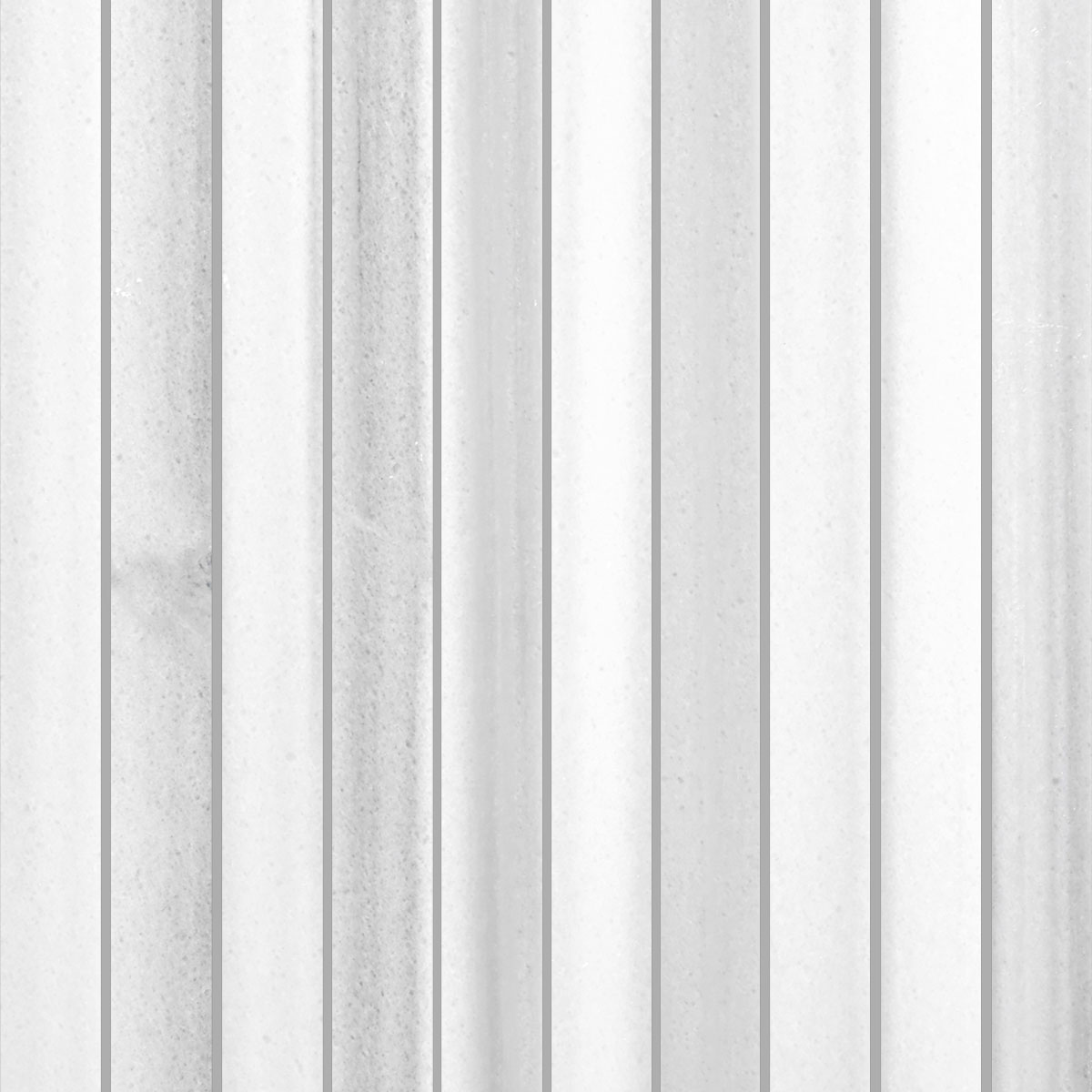 Modern Long Marble White Gray Backsplash Mosaic Tile BA1079 6