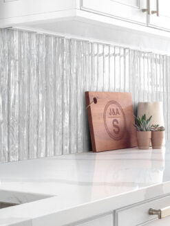 Quartz Countertop Shell Glass Backsplash Tile BA8023