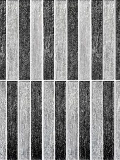 Shimmery Textured Black and White Glass Backsplash Tile BA8024 7