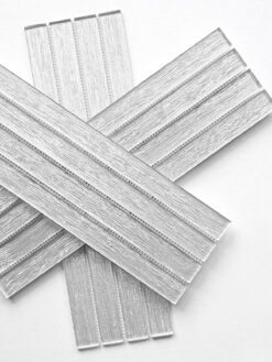 Shimmery White Glass Modern Backsplash Tile BA8022 4