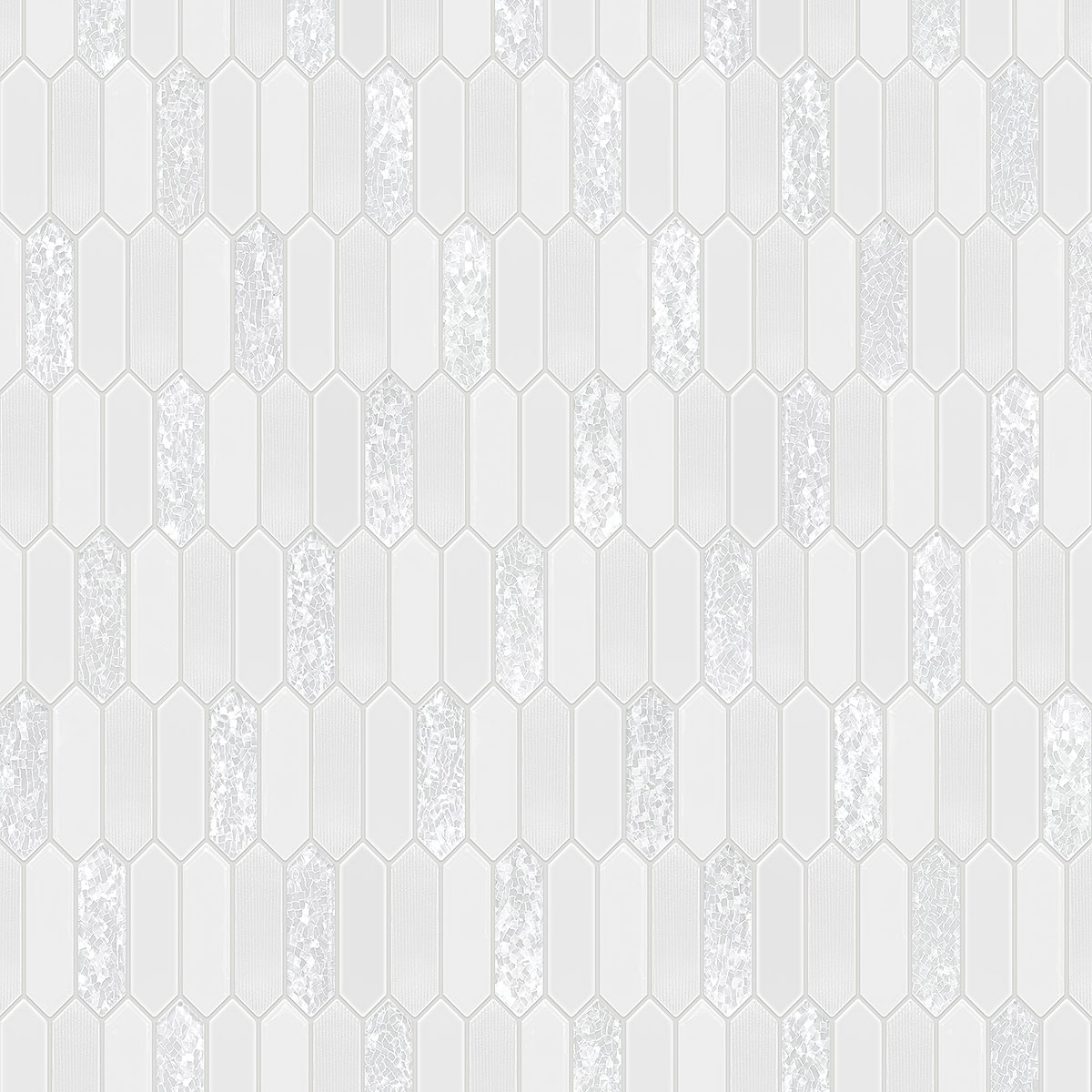 Glass Sparkle Pearl Picket Backsplash Tile BA6709 9